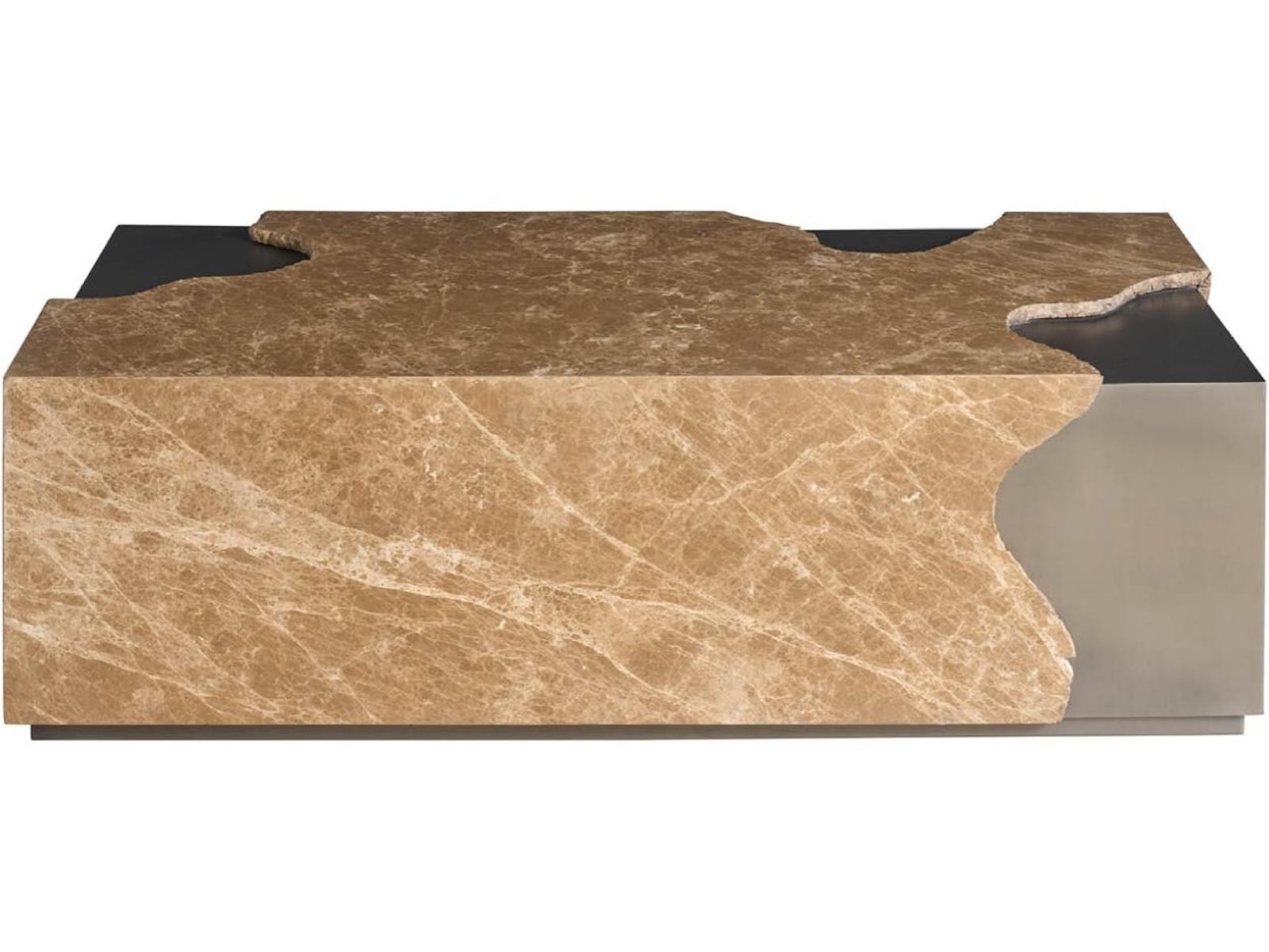 Modern Rectangular Stone Coffee Table