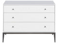 Essence 3-Drawer Nightstand White Oak with Heirloom Bronze