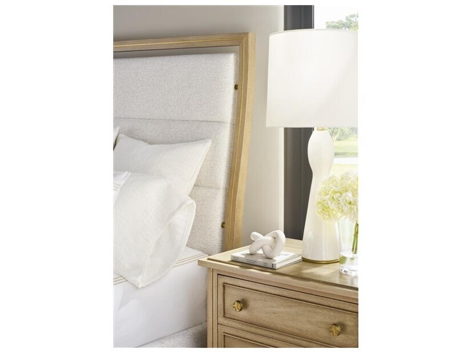 Reflection 2-Drawer Nightstand in Latte Bleached Mahogany