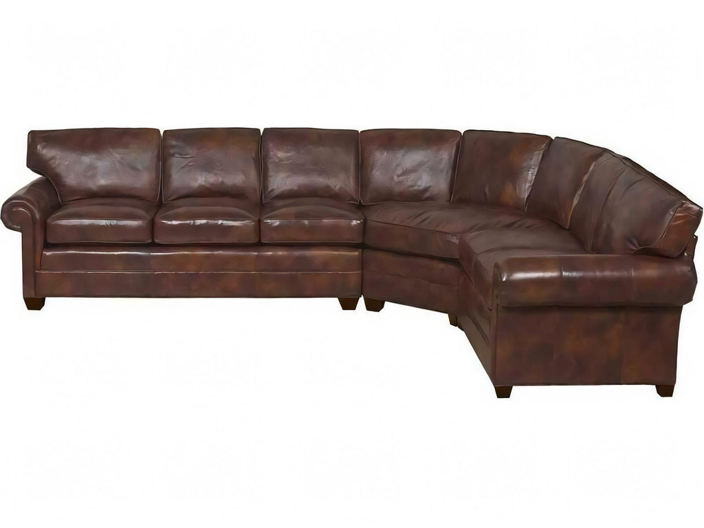 American Bungalow Leather Sectional Sofa