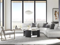 Ease White Upholstered Sectional Sofa