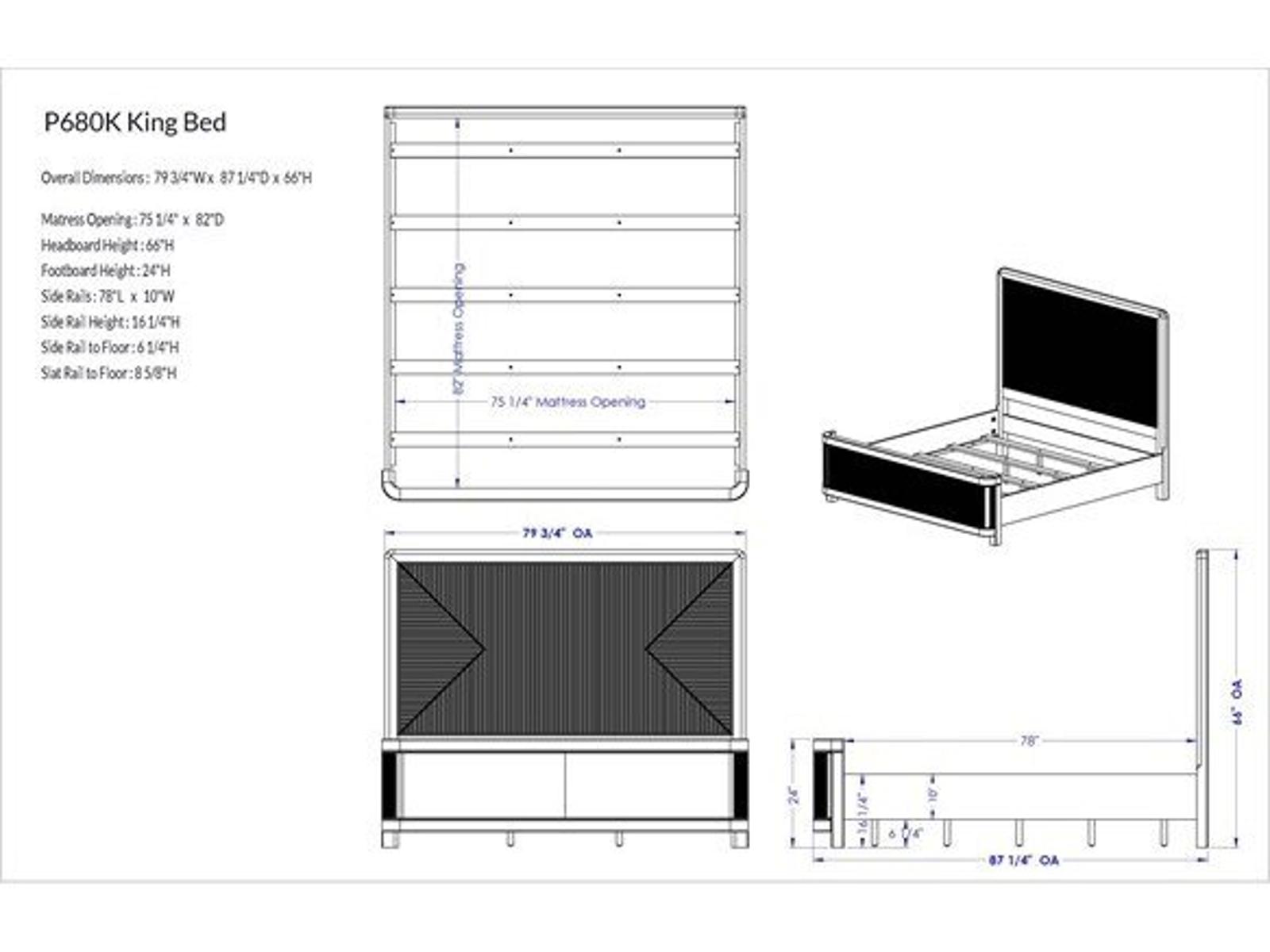 Form Natural Oak Wood King Platform Bed