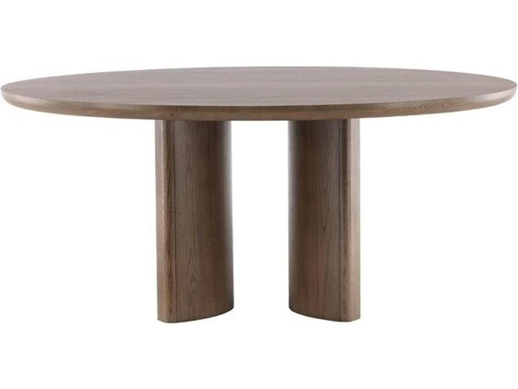 Form 68-Inch Round Dining Table in Saddle Finish