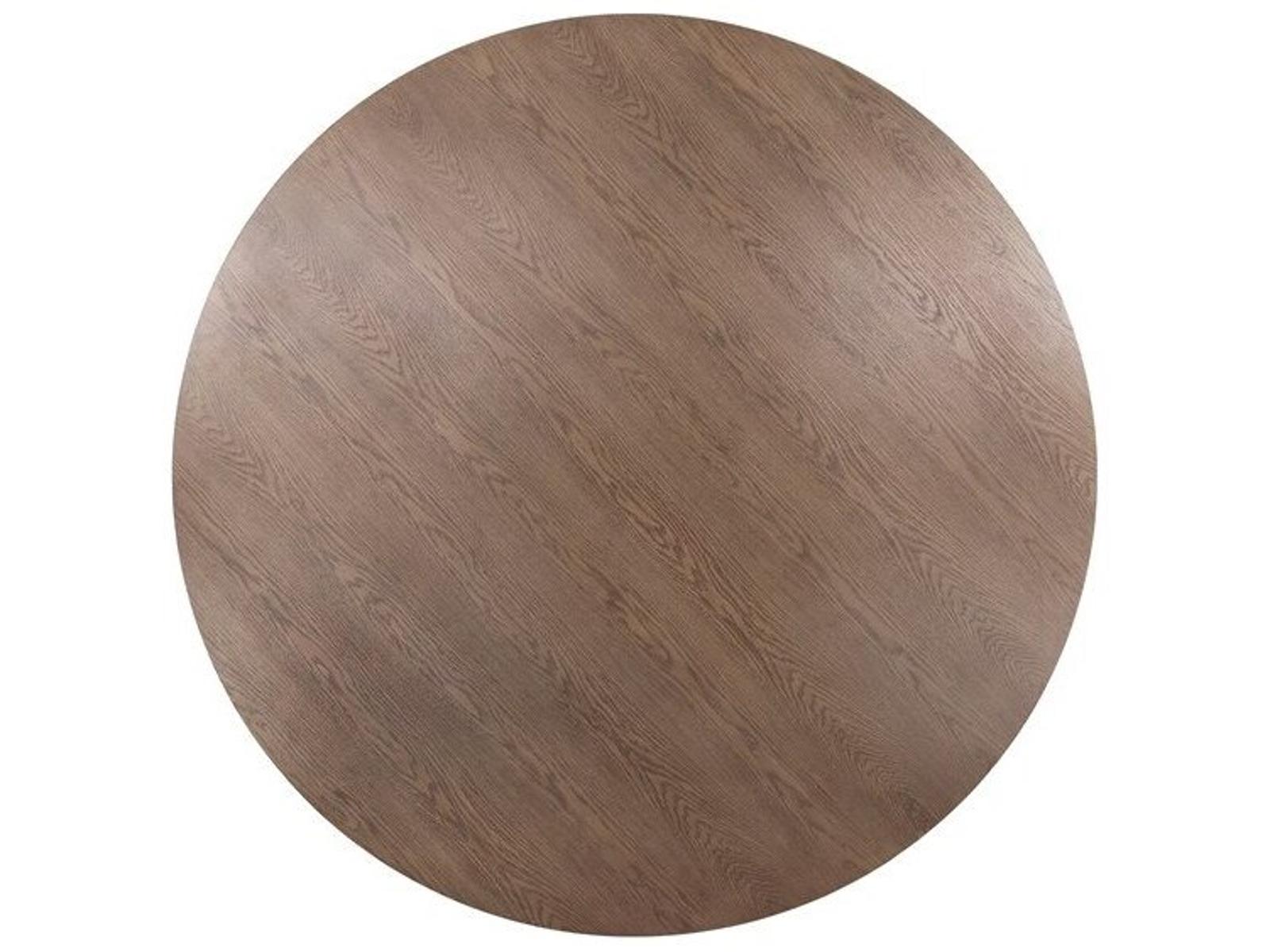 Form 68-Inch Round Dining Table in Saddle Finish