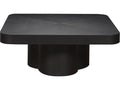 Brixley Square Wood Coffee Table in Film Noir