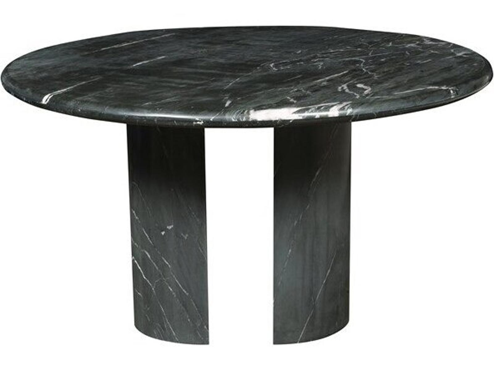 Sae Round Coffee Table Black Marquesa Marble