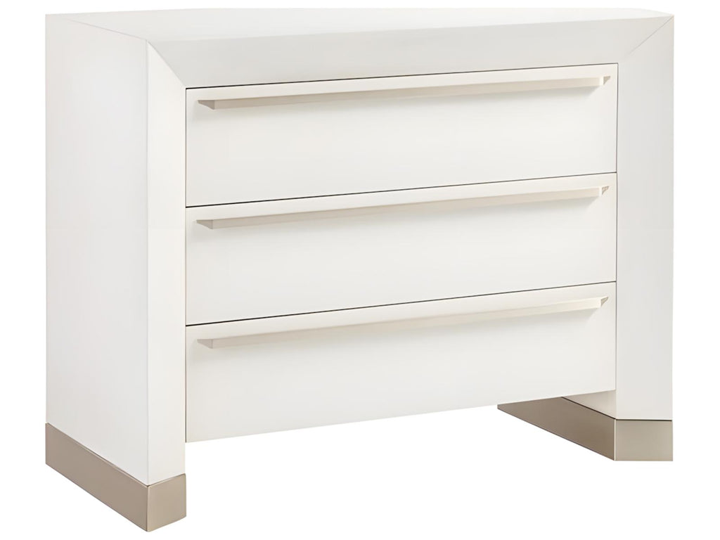 Dunecrest 3-Drawer Nightstand in Sugar Coat Finish