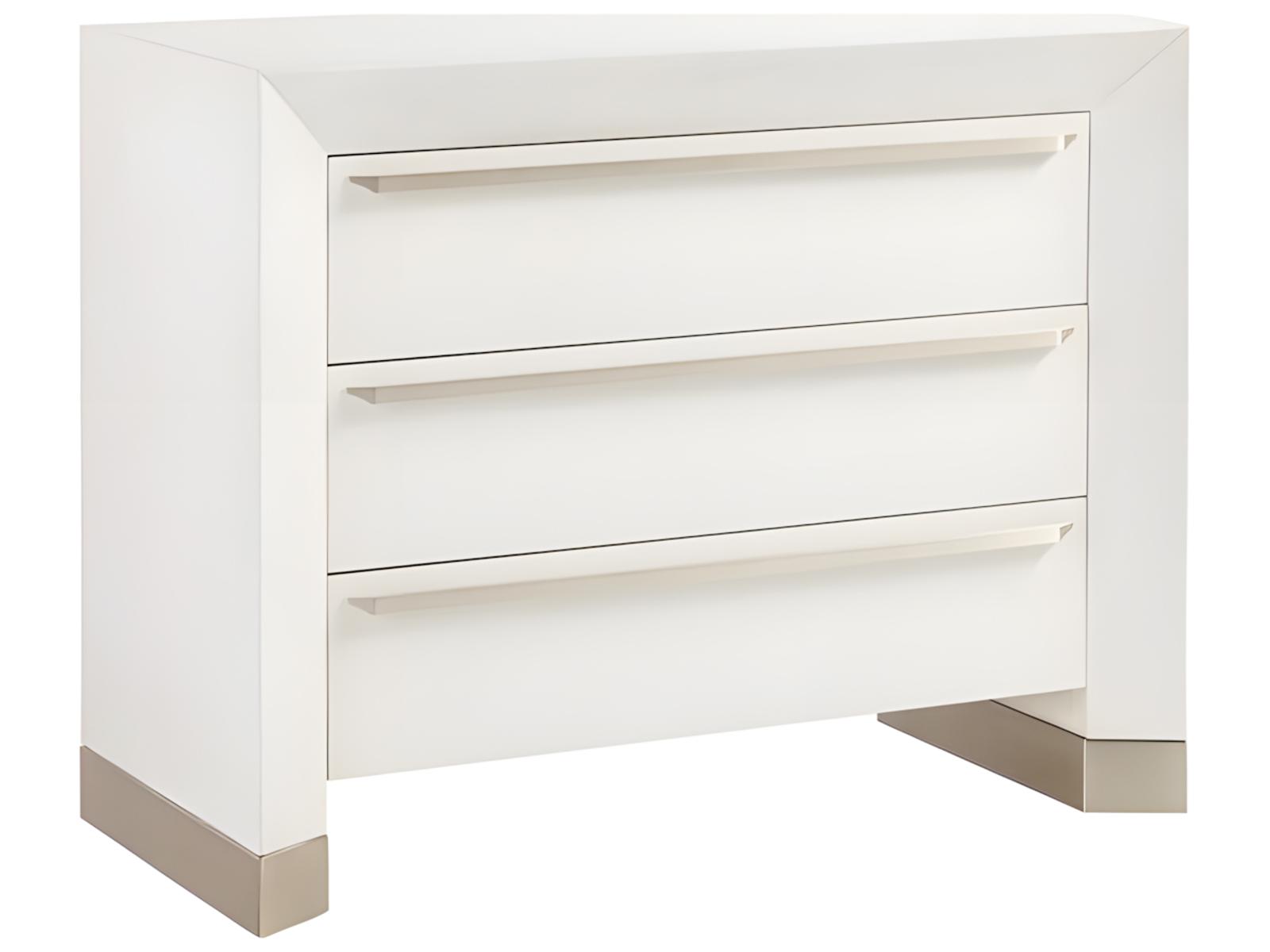 Dunecrest 3-Drawer Nightstand in Sugar Coat Finish