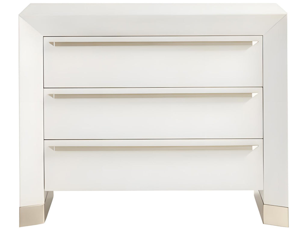Dunecrest 3-Drawer Nightstand in Sugar Coat Finish