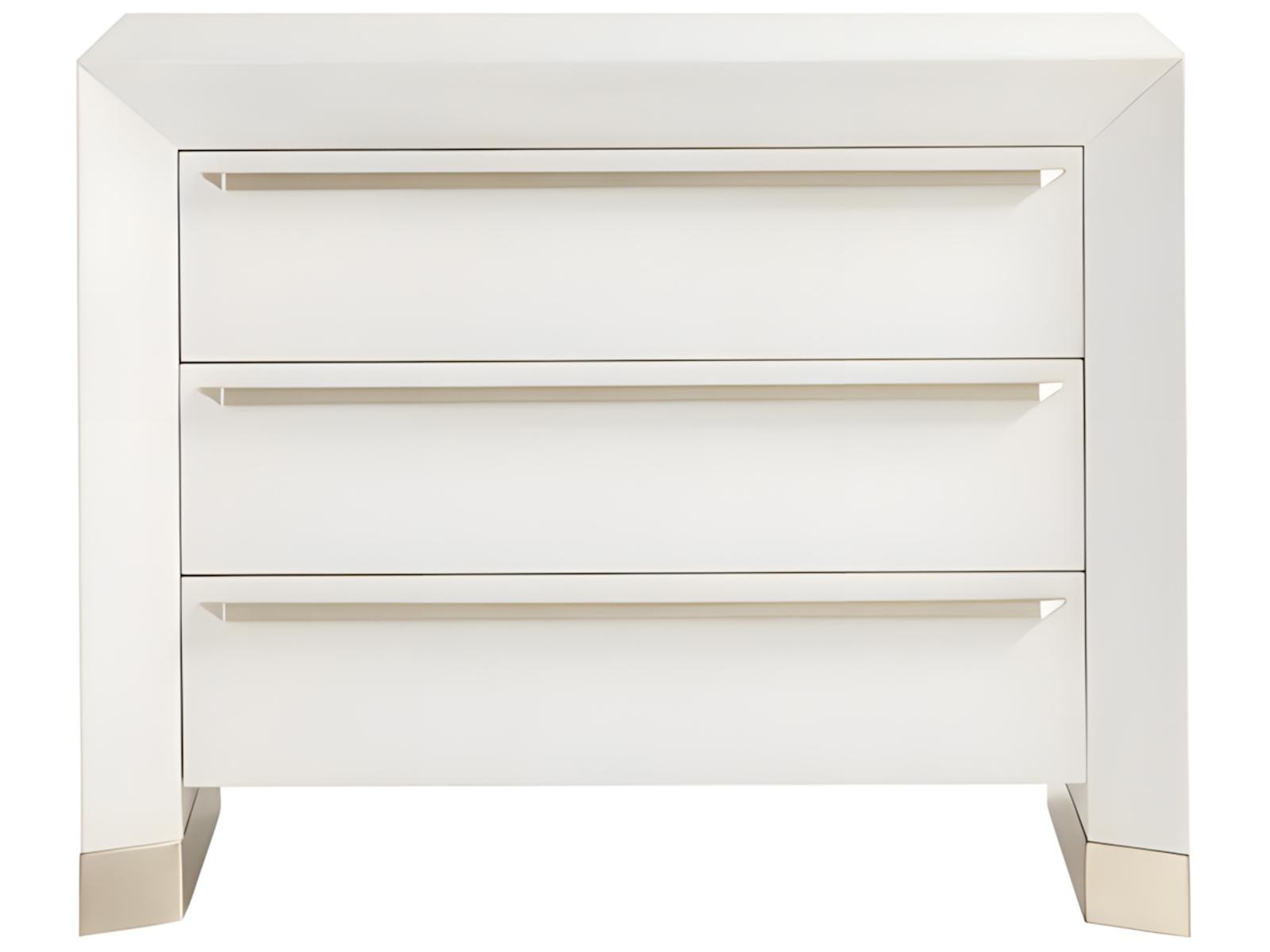 Dunecrest 3-Drawer Nightstand in Sugar Coat Finish