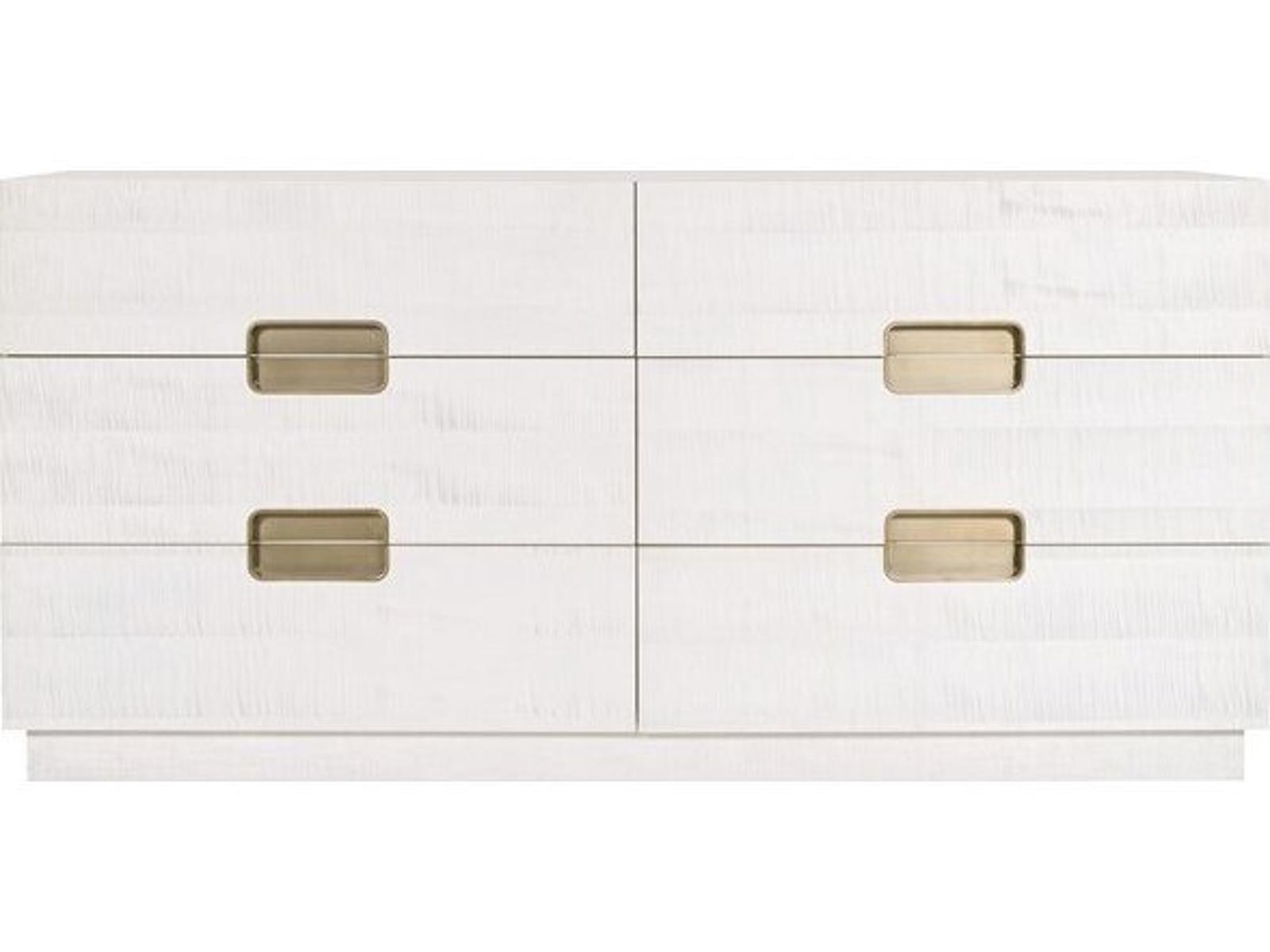 Splendor 4-Drawers White Solid Wood Double Dresser