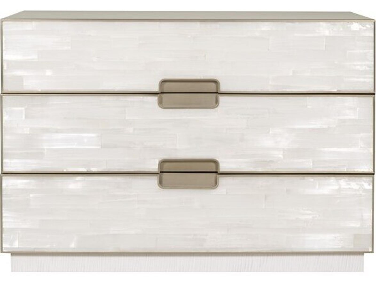Splendor 3-Drawers White Double Dresser