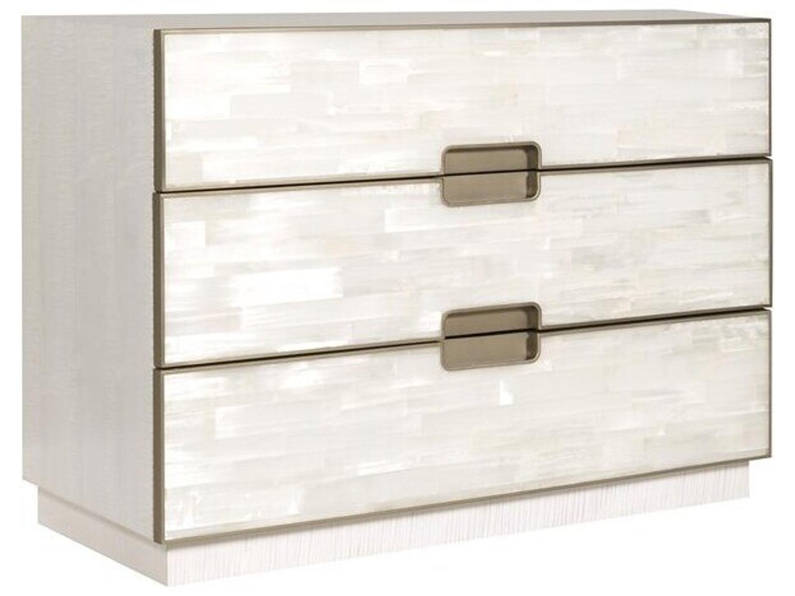 Splendor 3-Drawers White Double Dresser
