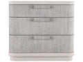 Cove 3-Drawer Nightstand in Moonstruck and White Frost
