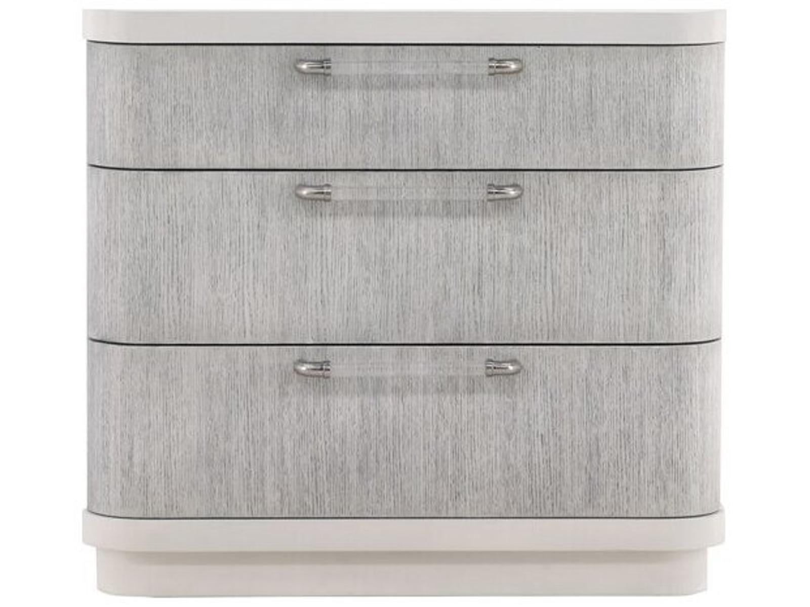 Cove 3-Drawer Nightstand in Moonstruck and White Frost