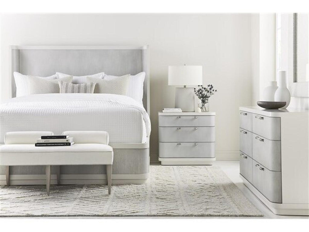 Cove 3-Drawer Nightstand in Moonstruck and White Frost