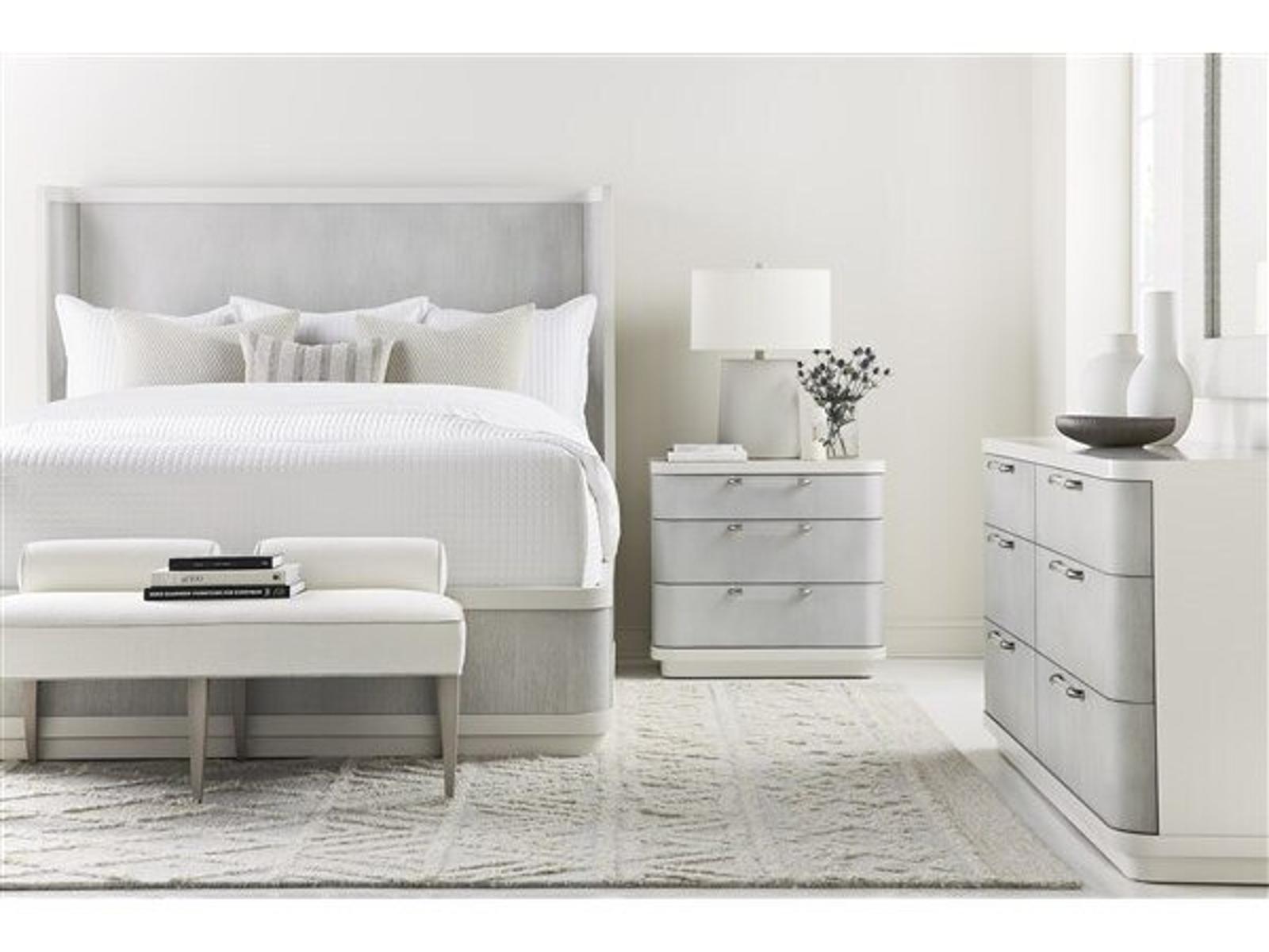 Cove 3-Drawer Nightstand in Moonstruck and White Frost