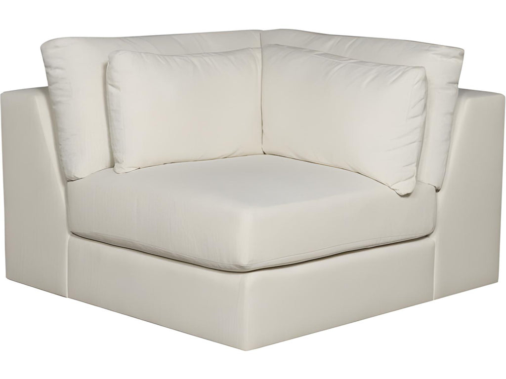 Ease White Upholstered Sectional Sofa