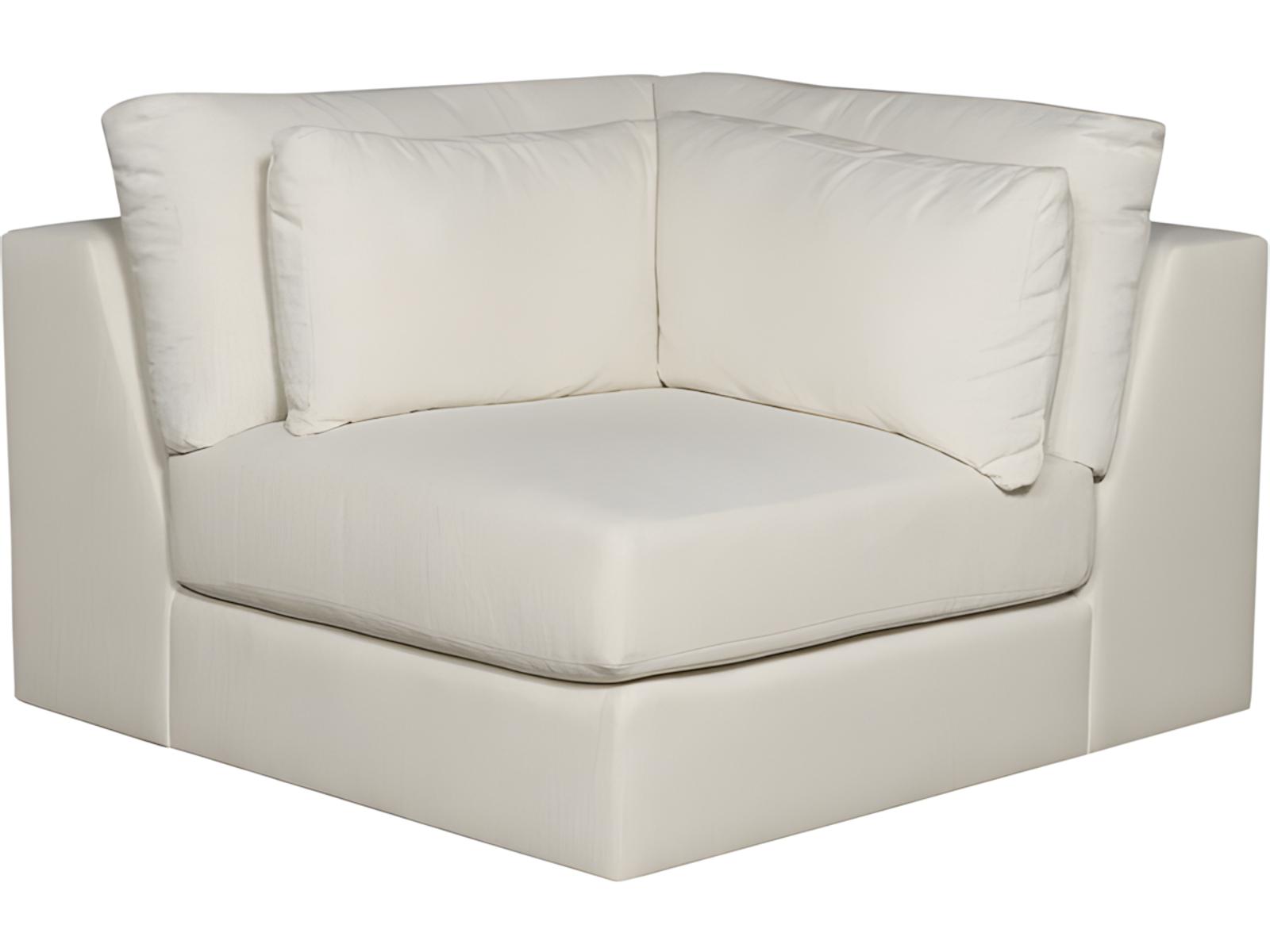 Ease White Upholstered Sectional Sofa