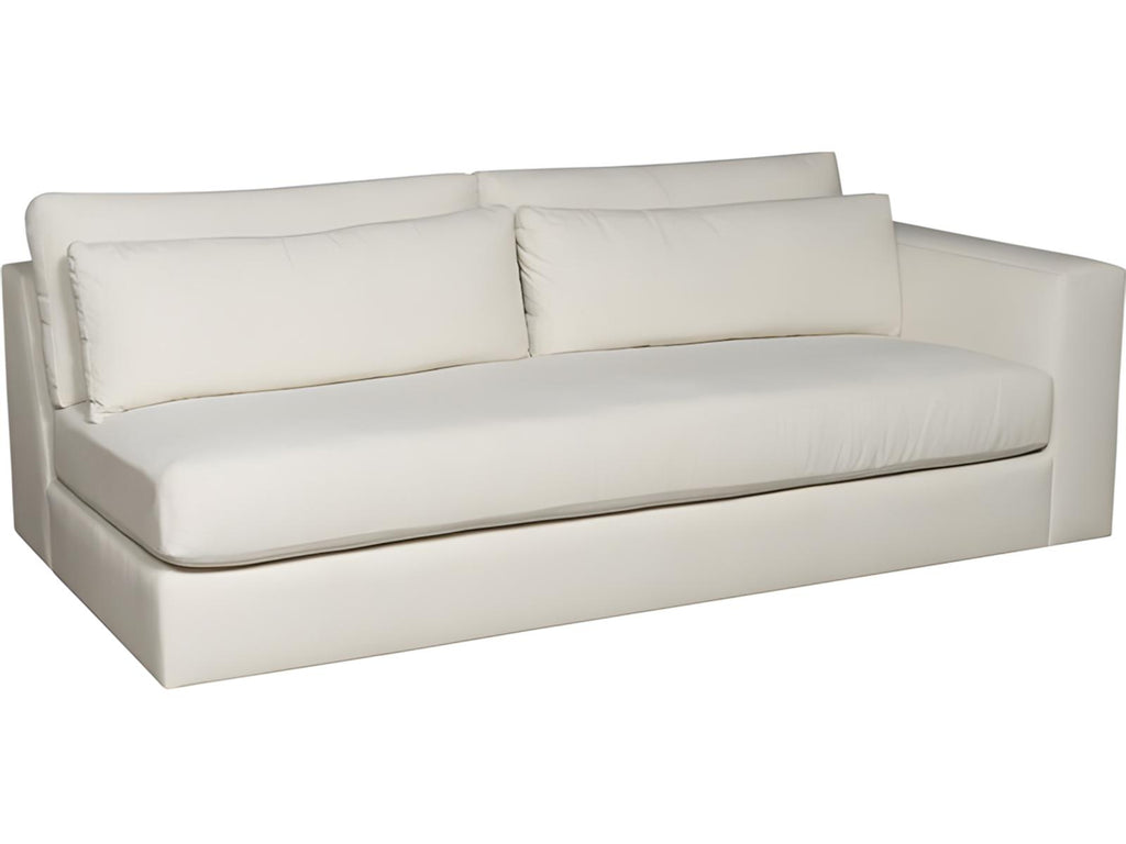 Ease White Upholstered Sectional Sofa