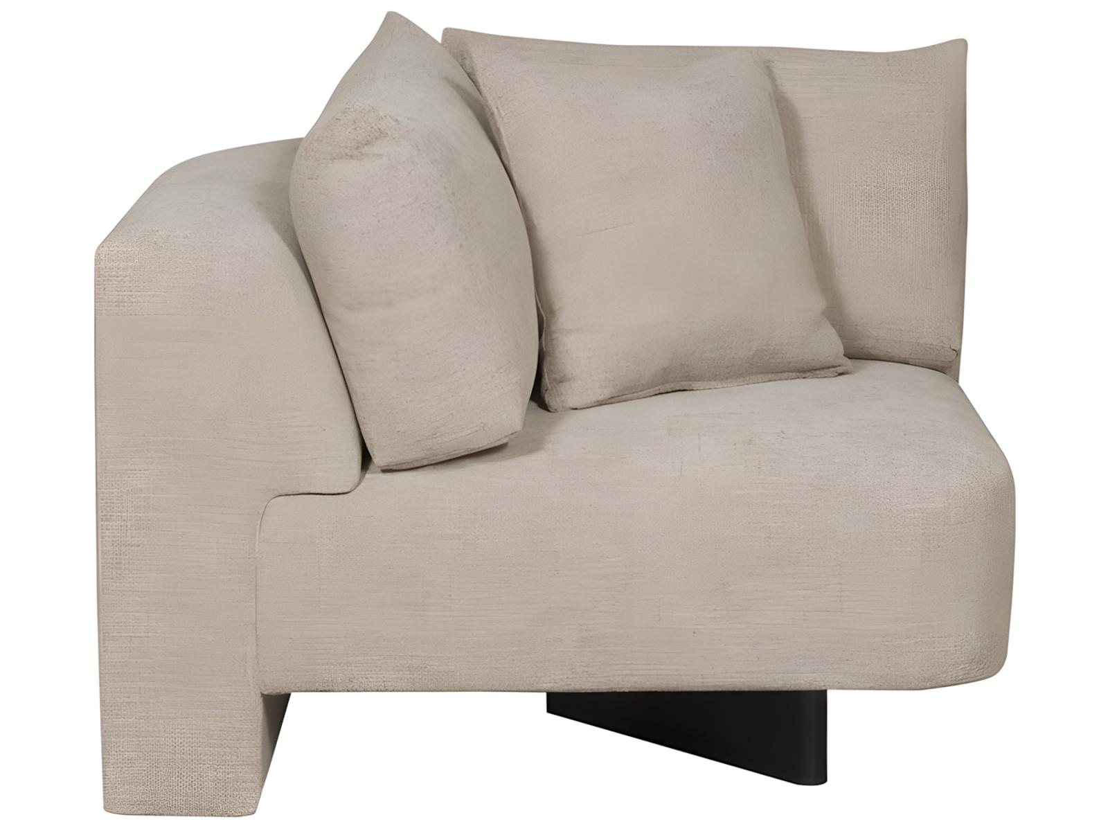 Ease Beige Upholstered Sectional Sofa