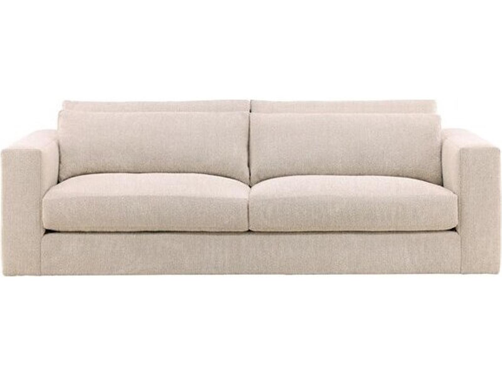 Leone 3-Seat Upholstered Sofa in Topper Oatmeal Beige