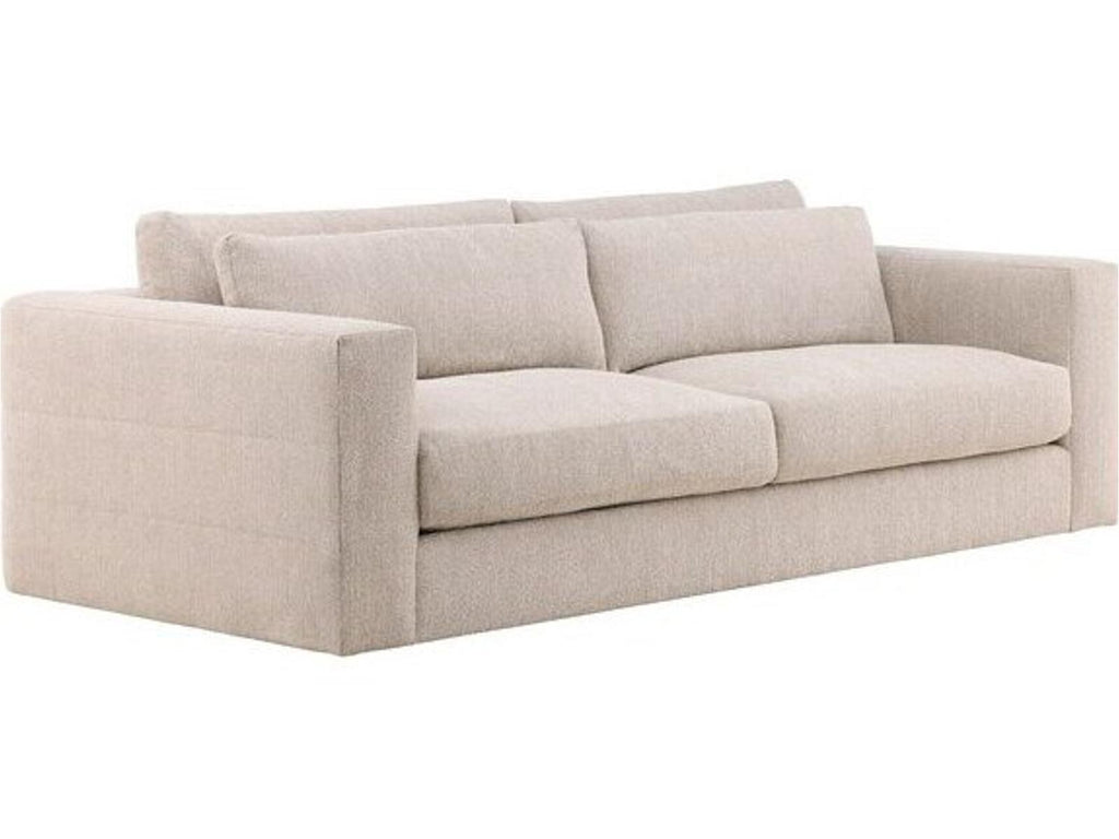 Leone 3-Seat Upholstered Sofa in Topper Oatmeal Beige