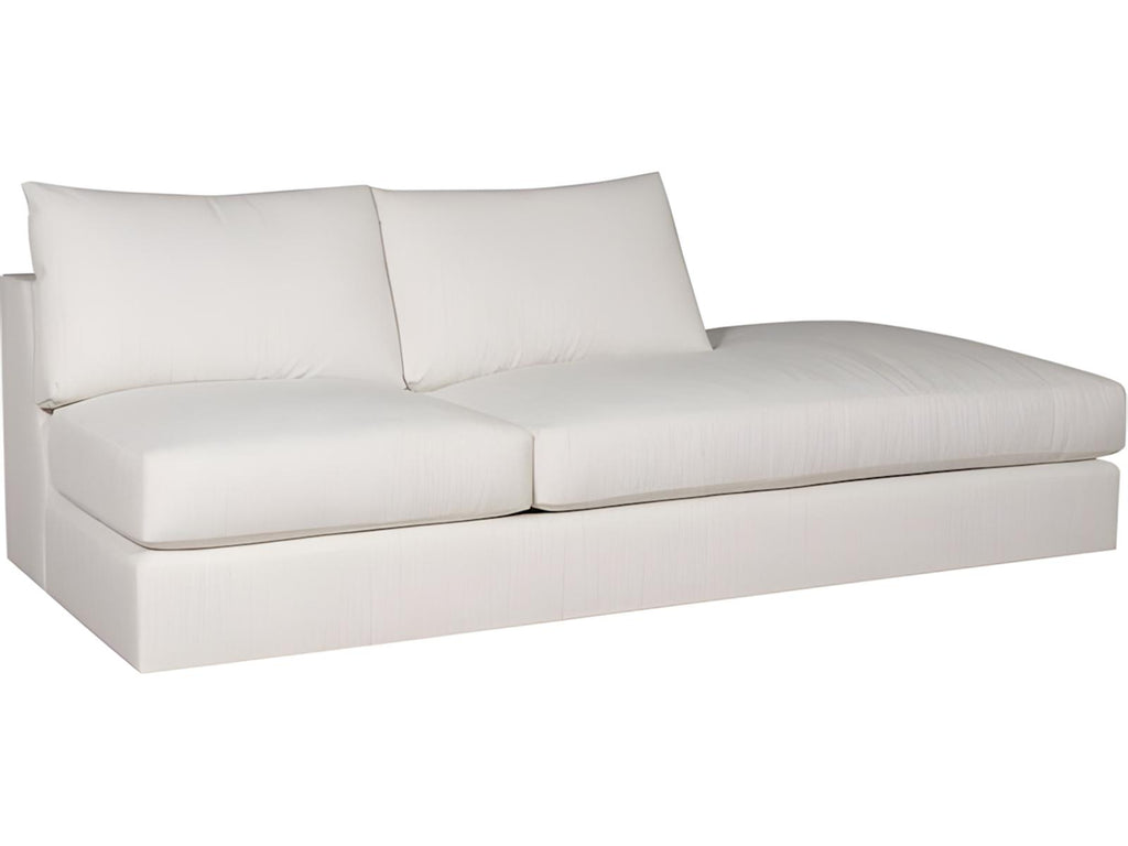 Ease White Upholstered Sectional Sofa