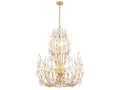 Varaluz Petal Court Chandelier French Gold 12-Light 32"W x 39"H