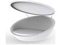 Ulm Outdoor Daybed with Folding Canopy in White