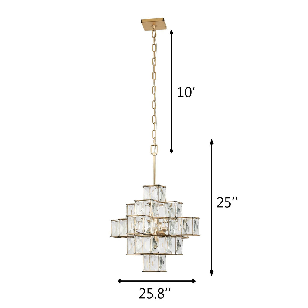 Varaluz Cubic 6 Light Chandelier Cp380487