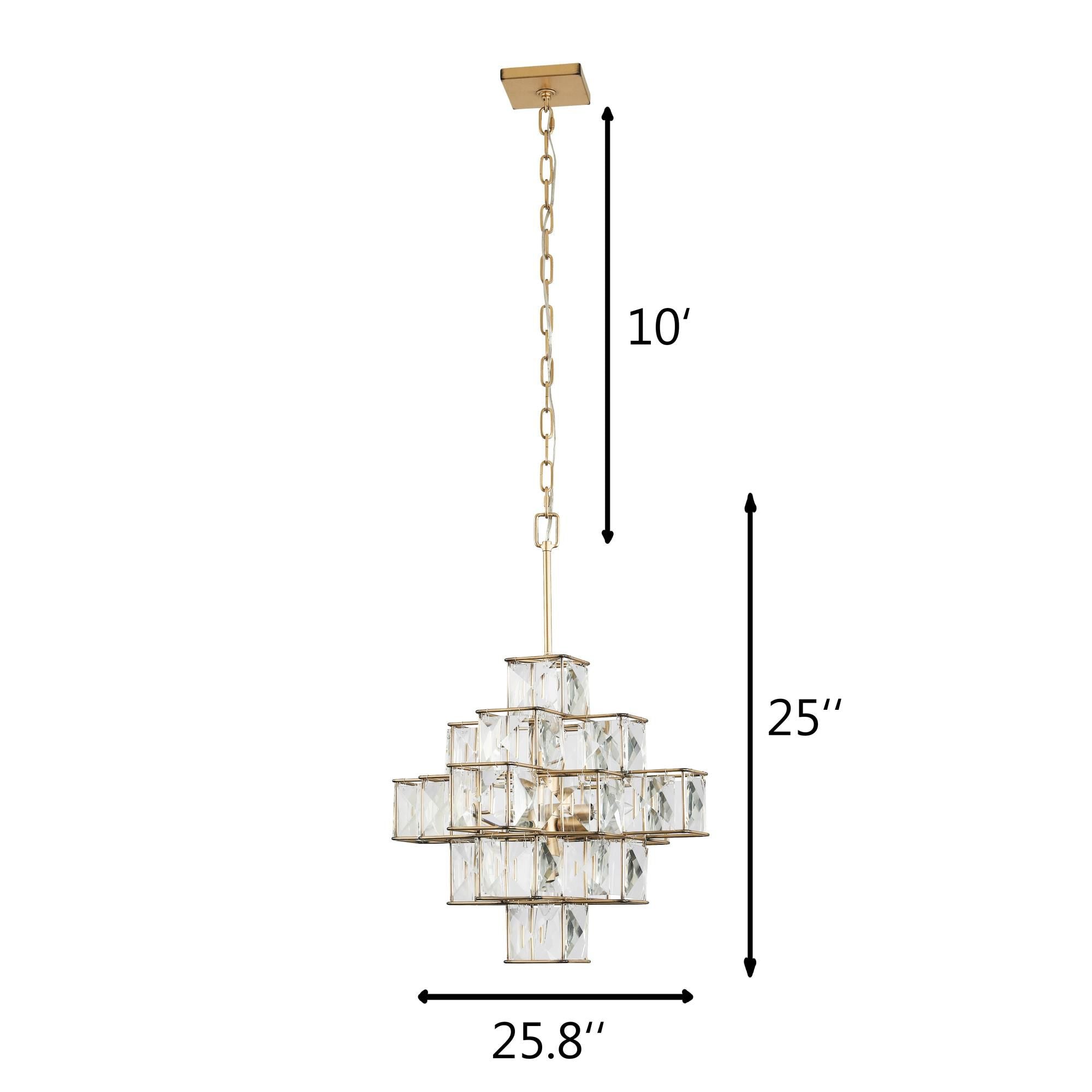 Varaluz Cubic 6 Light Chandelier Cp380487
