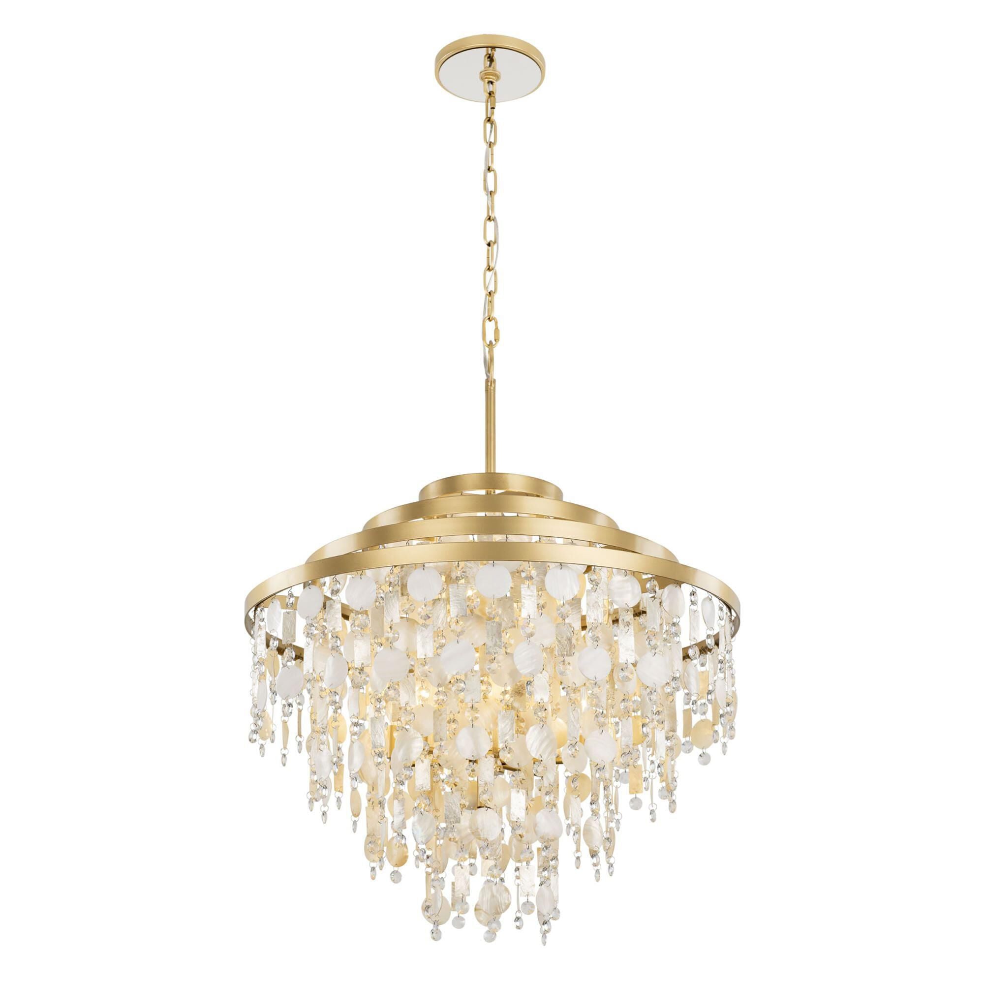 Varaluz Kalani 28 Inch 10 Light Chandelier Cp782854
