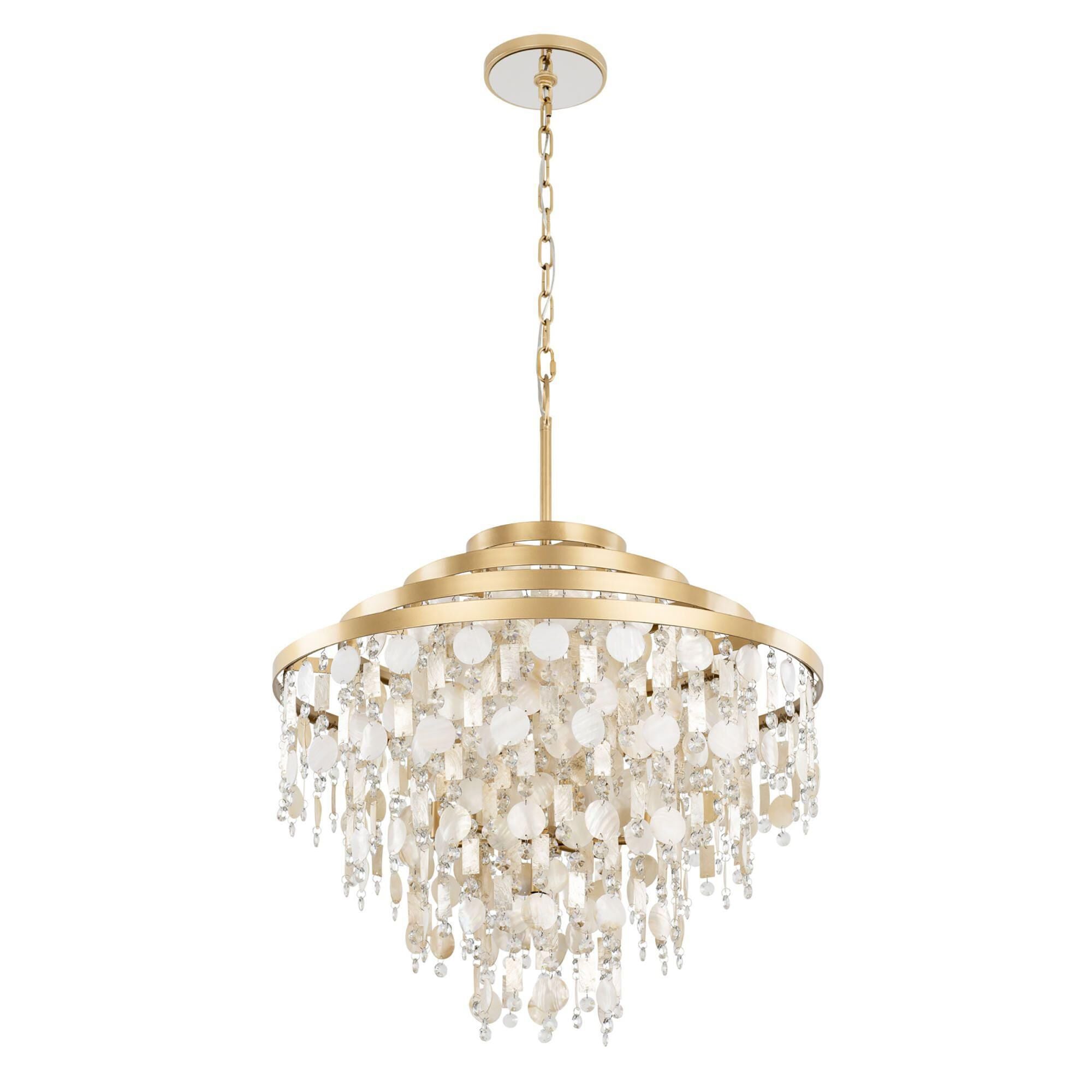 Varaluz Kalani 28 Inch 10 Light Chandelier Cp782854