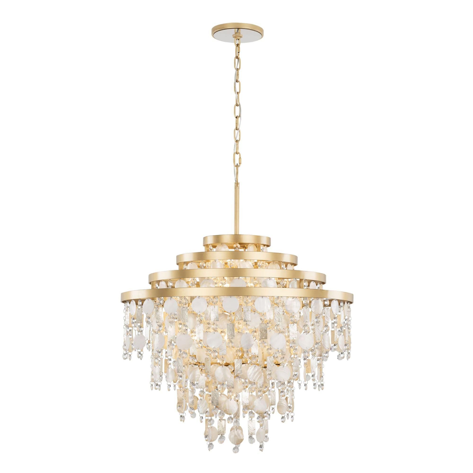 Varaluz Kalani 28 Inch 10 Light Chandelier Cp782854