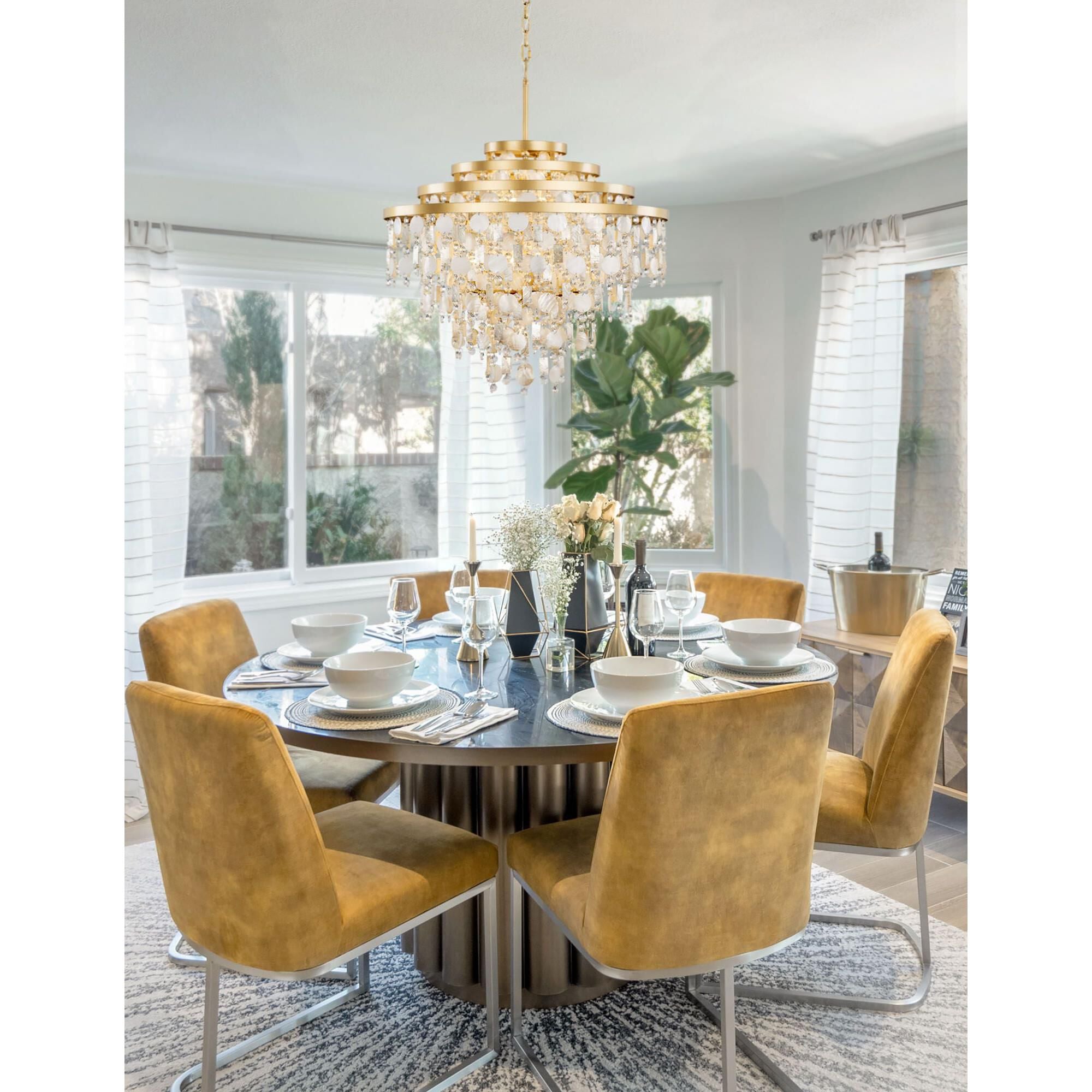 Varaluz Kalani 28 Inch 10 Light Chandelier Cp782854