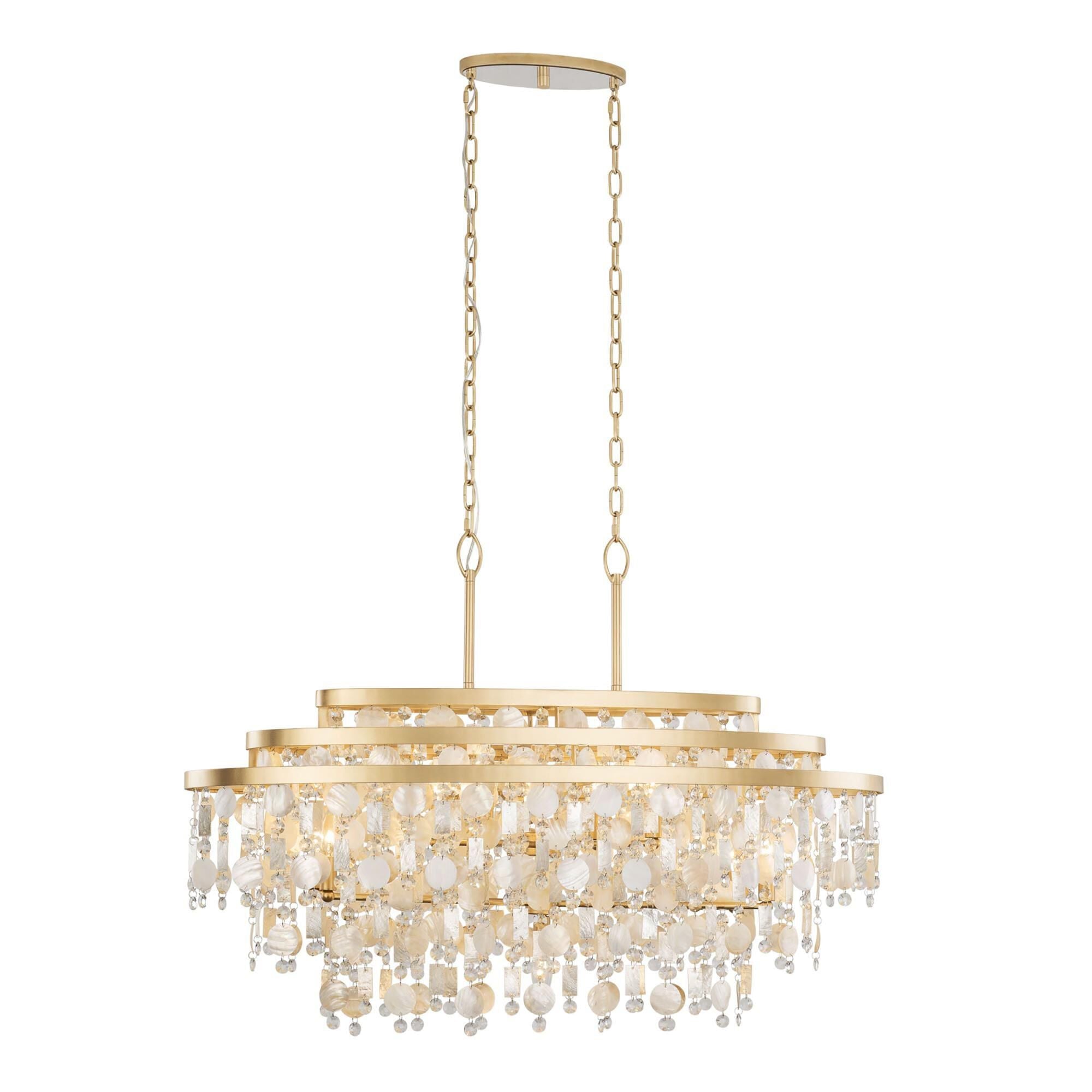Varaluz Kalani 42 Inch 9 Light Linear Suspension Light Cp782896