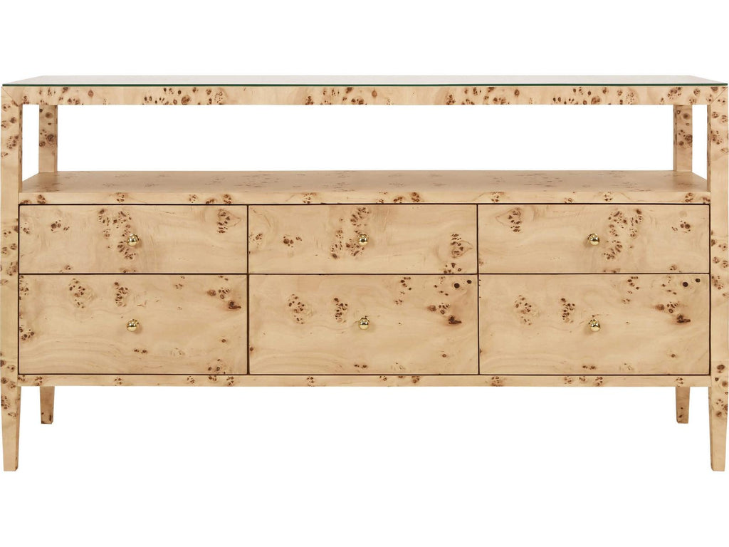 Jordan Rectangular Wood Brown Console Table