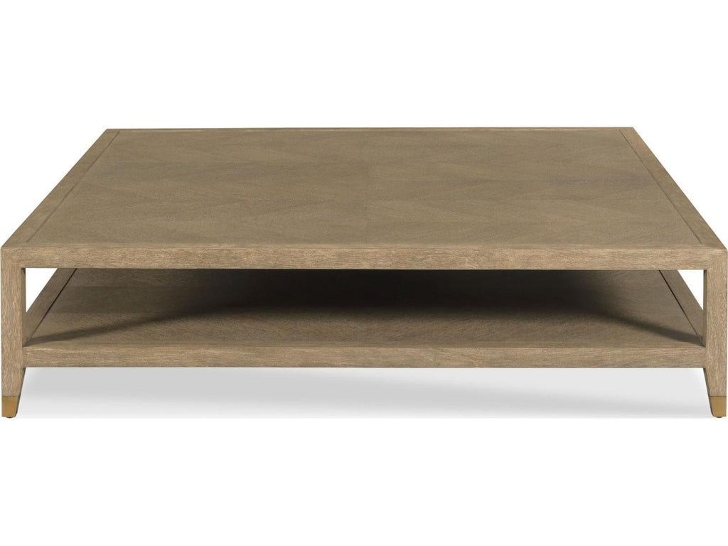 Maxwell Square Coffee Table Oak and Vintage Finish