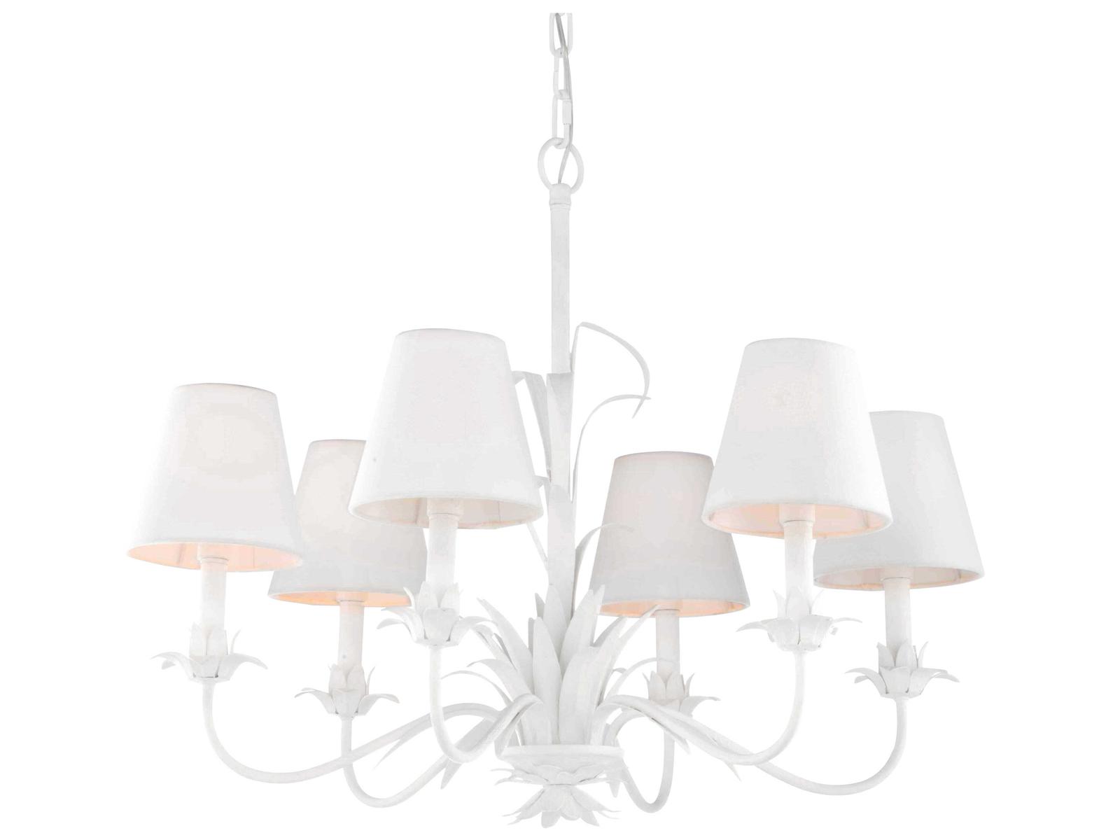 Wildwood 6-Light Fontana Chandelier with White Shades