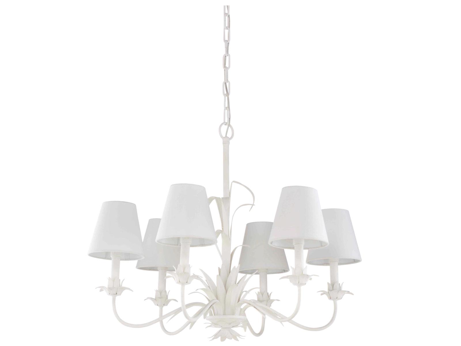 Wildwood 6-Light Fontana Chandelier with White Shades