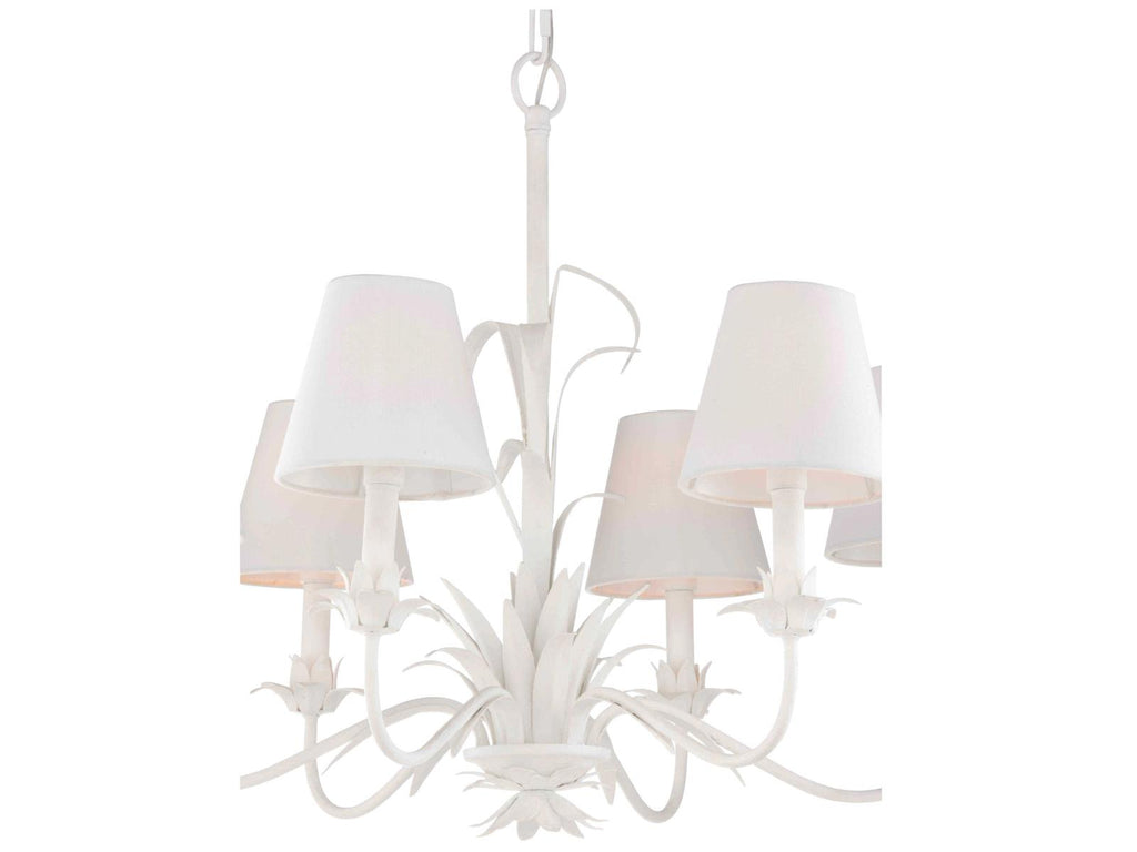 Wildwood 6-Light Fontana Chandelier with White Shades
