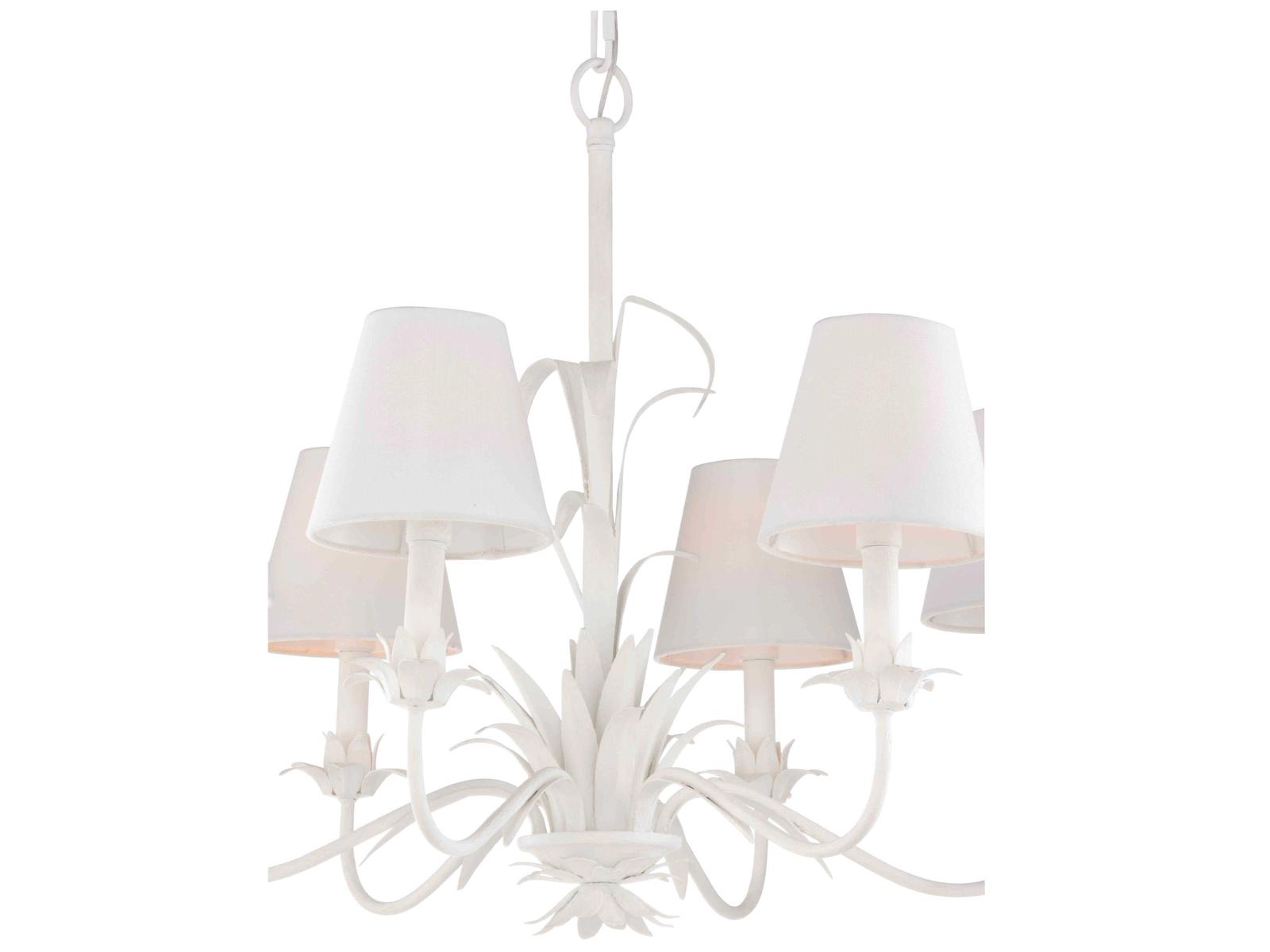 Wildwood 6-Light Fontana Chandelier with White Shades