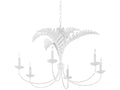 Wildwood Royal Palm 6-Light Tole Chandelier in White