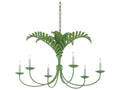 Wildwood Meg Braff Collection Royal Palm 6-Light Chandelier in Spring Green