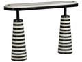 Memphis Milano Black and White Stone Console Table