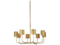 Wildwood 8-Light Castle Yard Chandelier in Antique Brass