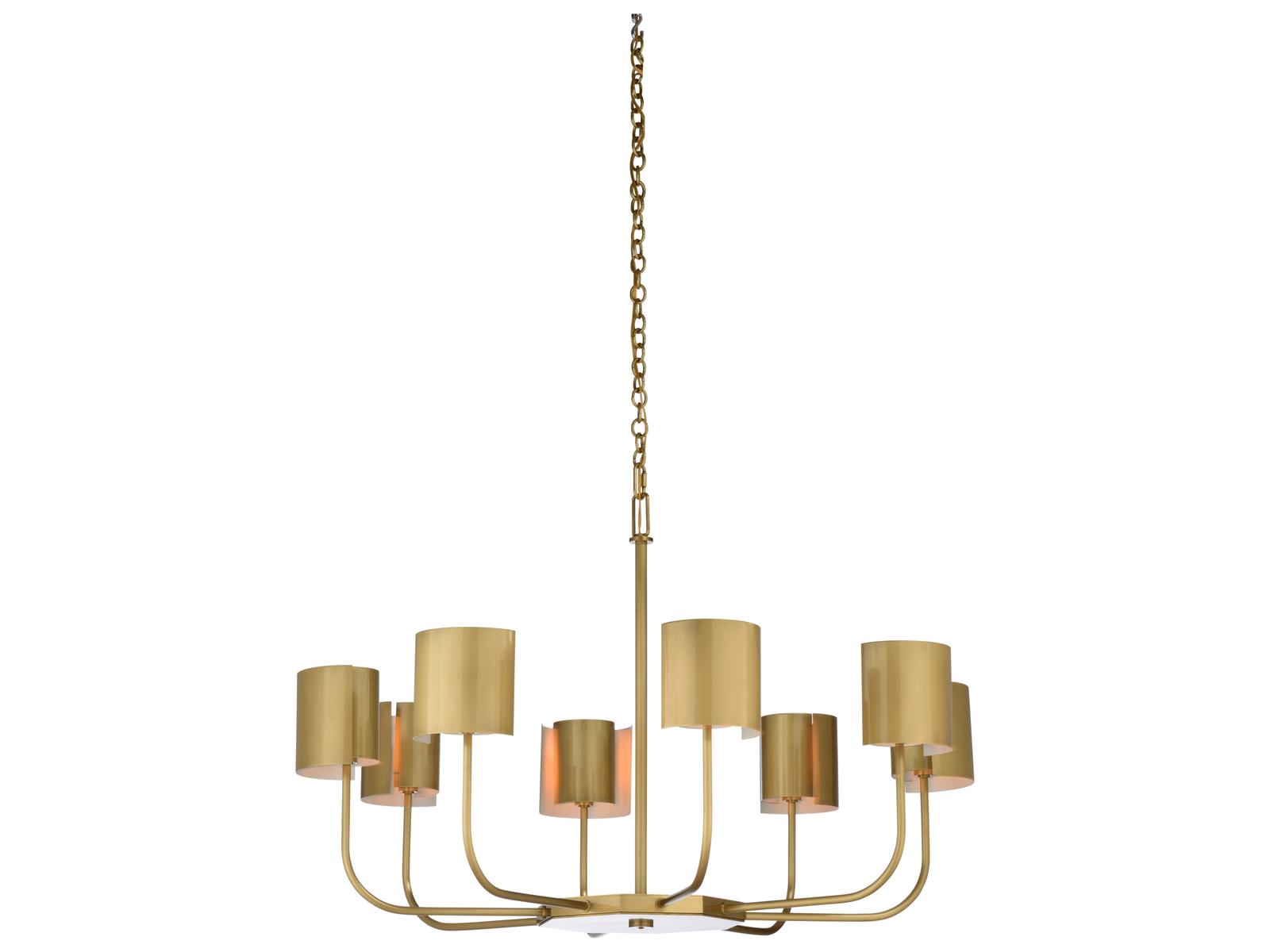 Wildwood 8-Light Castle Yard Chandelier in Antique Brass