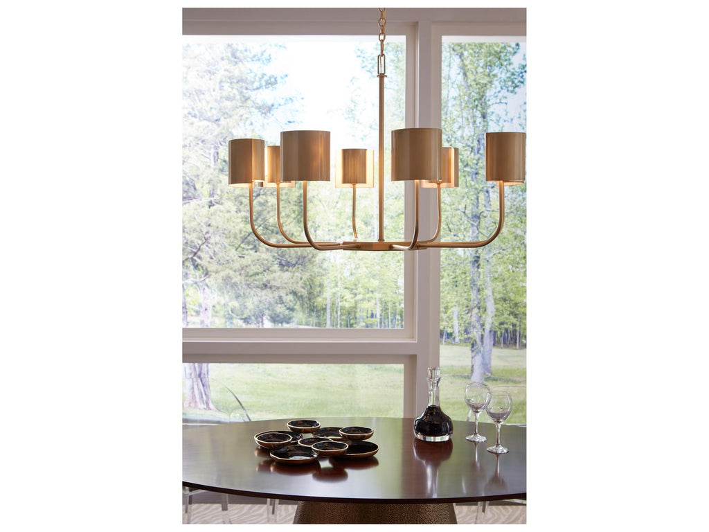 Wildwood 8-Light Castle Yard Chandelier in Antique Brass