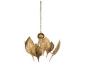 Wildwood 6-Light Foglia di Palma Chandelier in Antique Brass